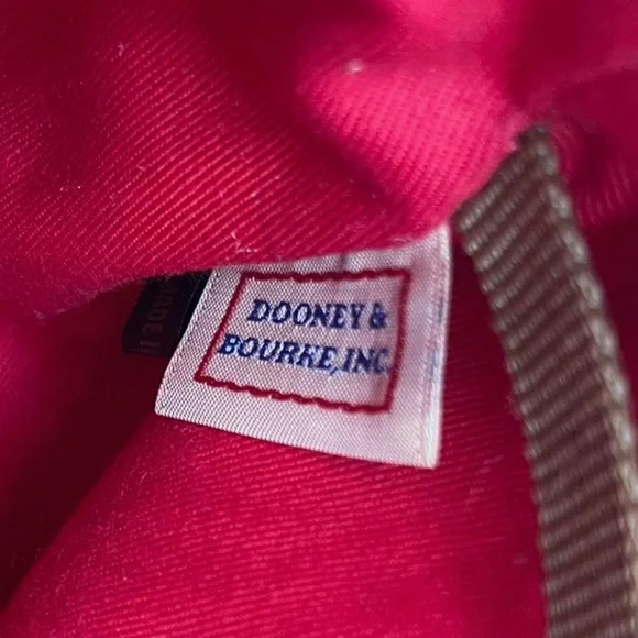Dooney & Bourke Gretta Satchel Red Monogram Handbag - Picture 6 of 9
